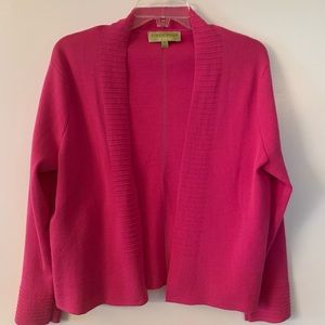Sigrid Olsen Pink Cardigan Shrug Cotton/Nylon - XL